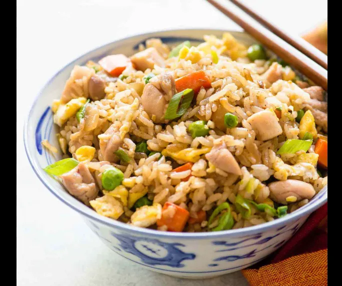 Egg Chicken Rice (Half)