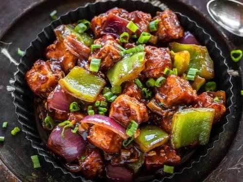 Chilly Paneer Gravy ( 6 pcs )