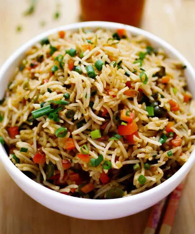Schezuan Fried Rice (Veg)