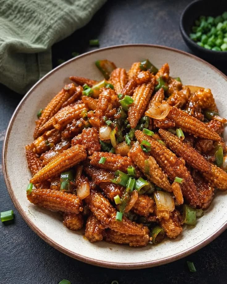 Crispy Chilly Baby Corn