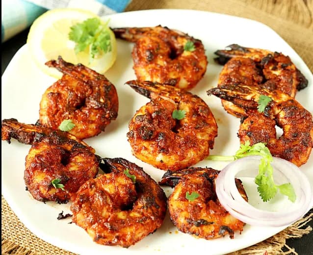 Prawns Tandoori ( 4 pcs )