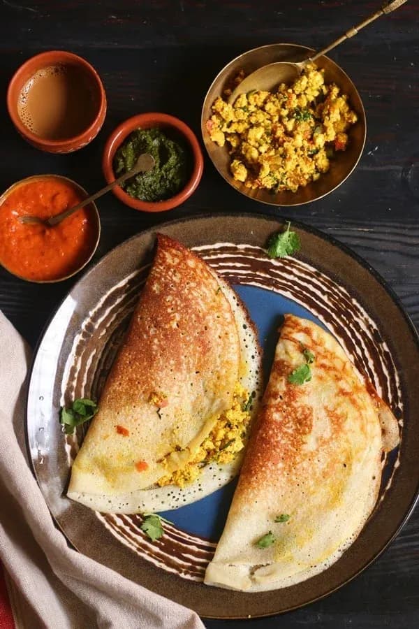 Paneer Butter Onion Masala Dosa