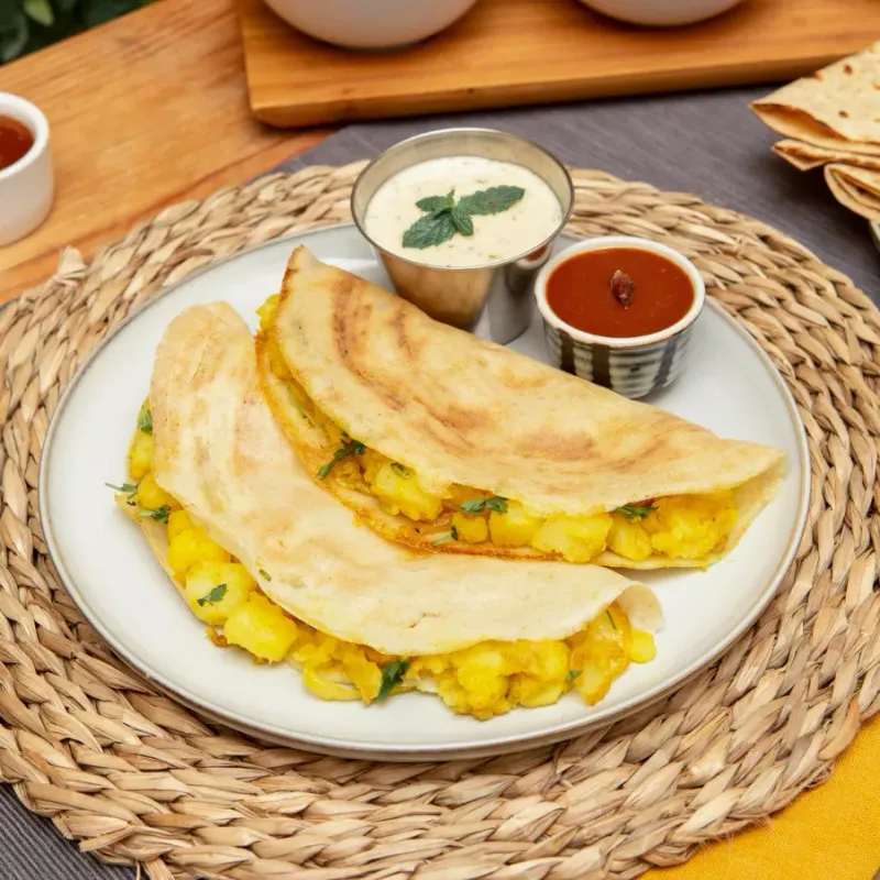 Onion Cheese Masala Dosa