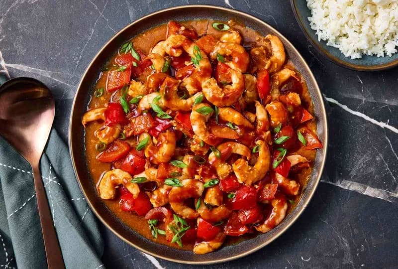 Schezuan Prawn ( 5 pcs )