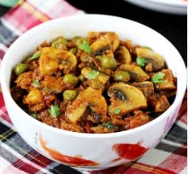 Mushroom Matar Masala