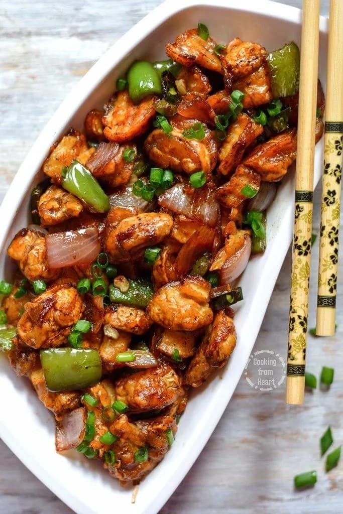 Mushroom Manchurian Dry