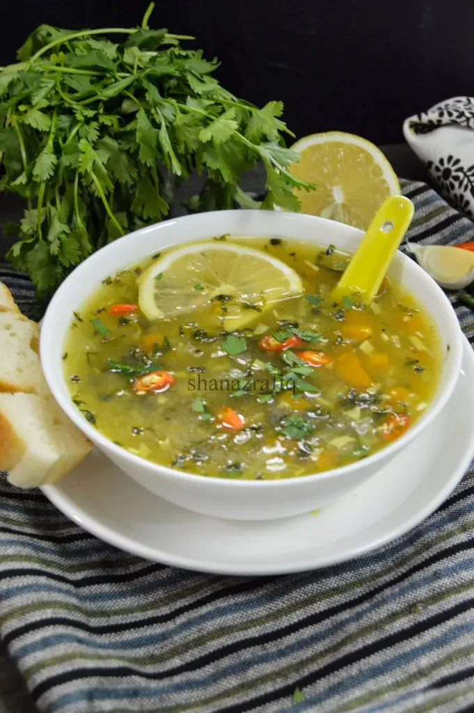 Lemon Coriander Soup (Veg)