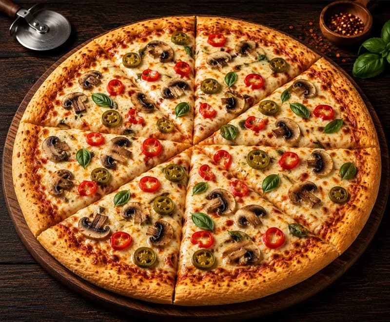 Mushroom Cheese Pizza