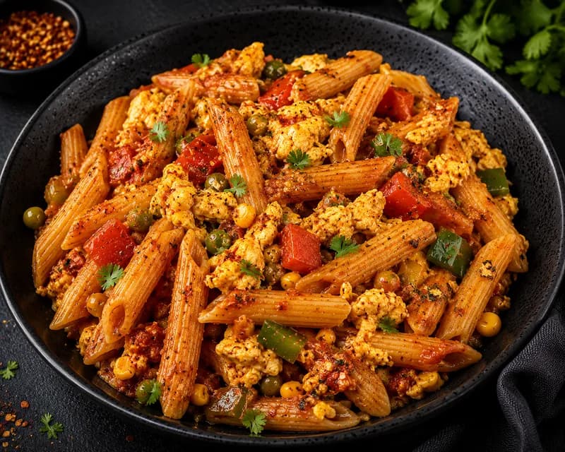 Egg Masala Pasta