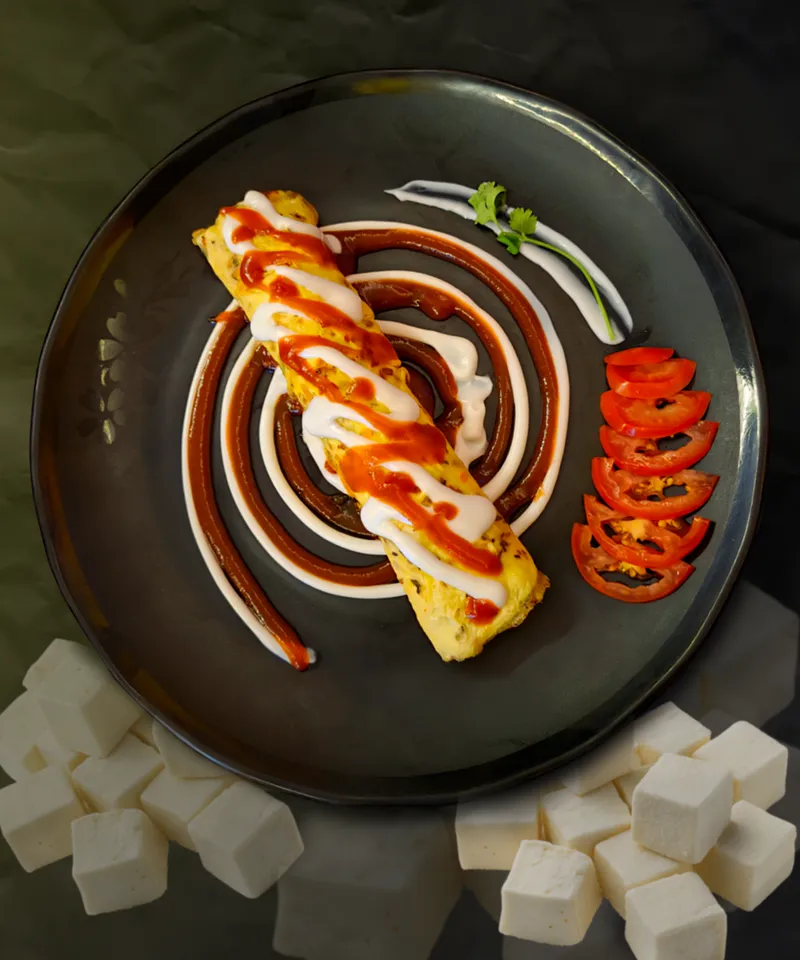 Cheesy Egg Wrap ( Panner )
