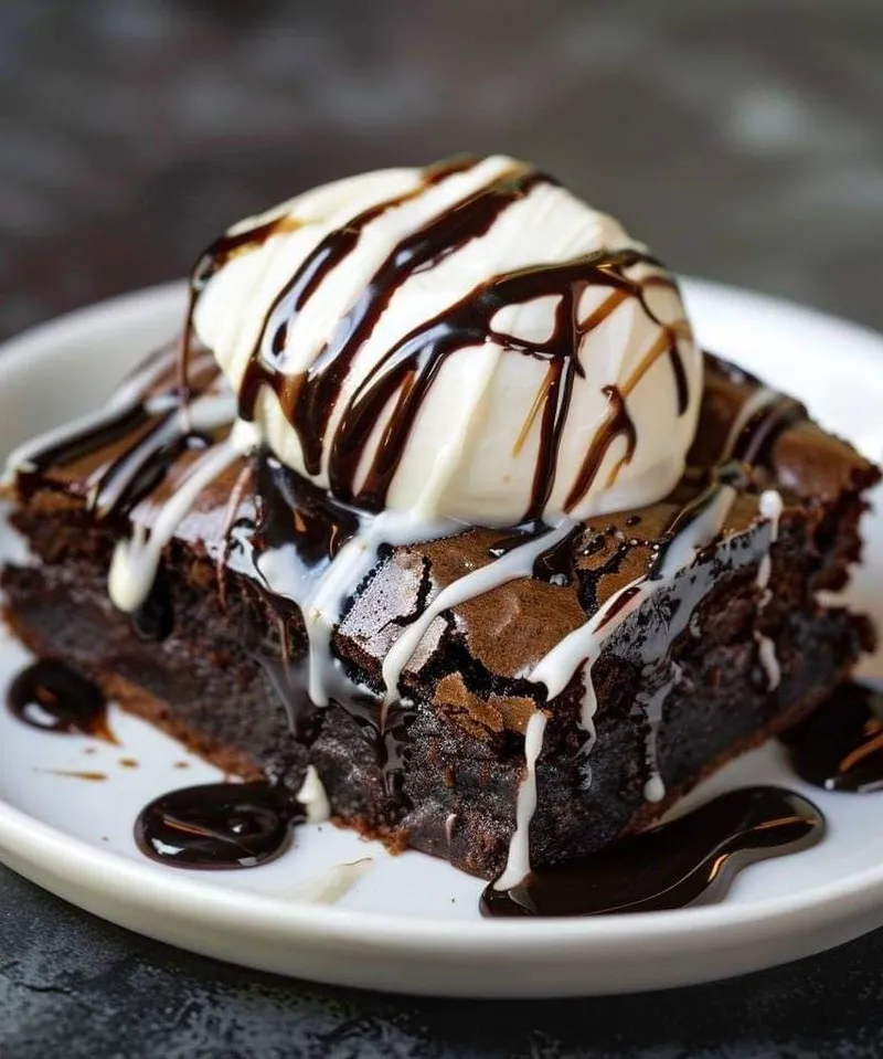 Fudgy classic brownie