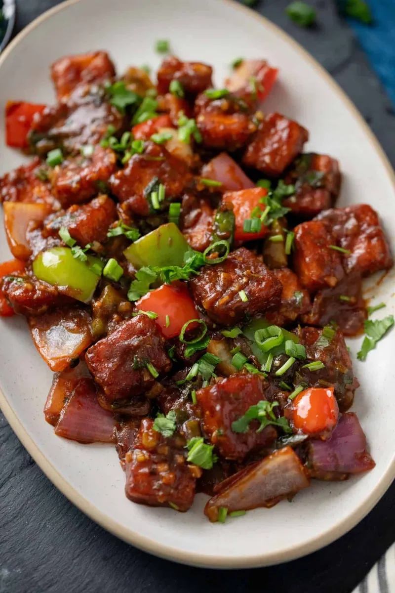 Pan Fried Chilli Paneer