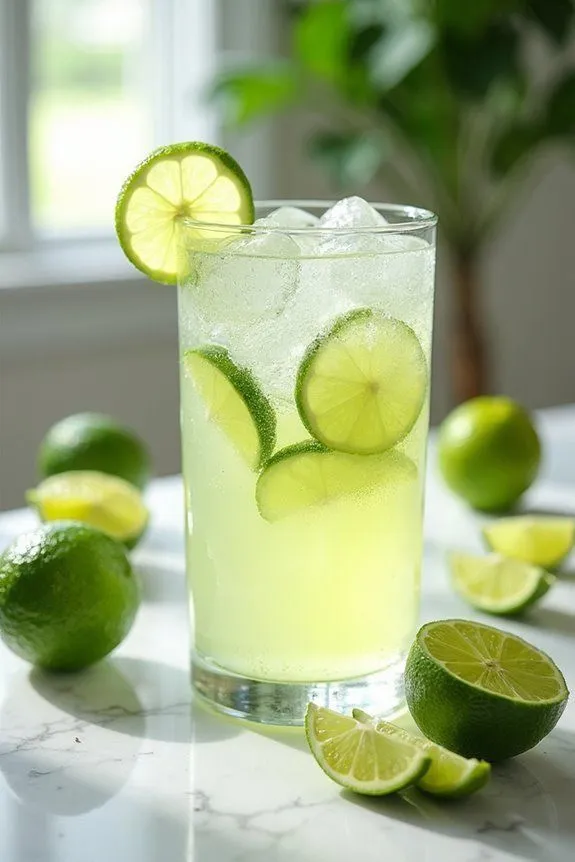 Old Fashioned Fresh Lime Soda