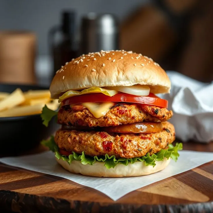 Classic Chicken Patty Burger