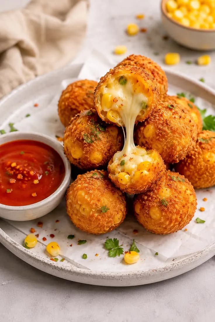 Cheesy Corn Balls